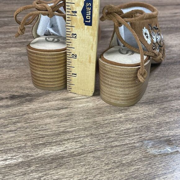 SBICCA Vintage Collection Sharpay Suede Leather Embroidered Mule Boho Size 7 - Picture 7 of 10